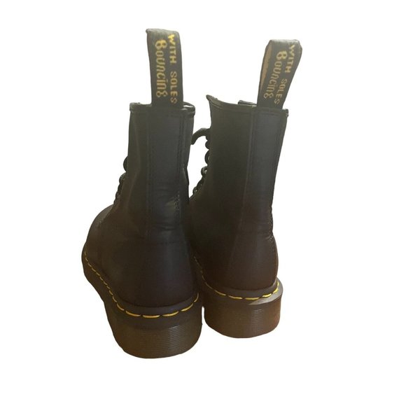 Dr. Martens 1460 MONO 8 Eye Leather Boots  BLACK SMOOTH US 4 M, US 5 L, UK 3 - Picture 3 of 16